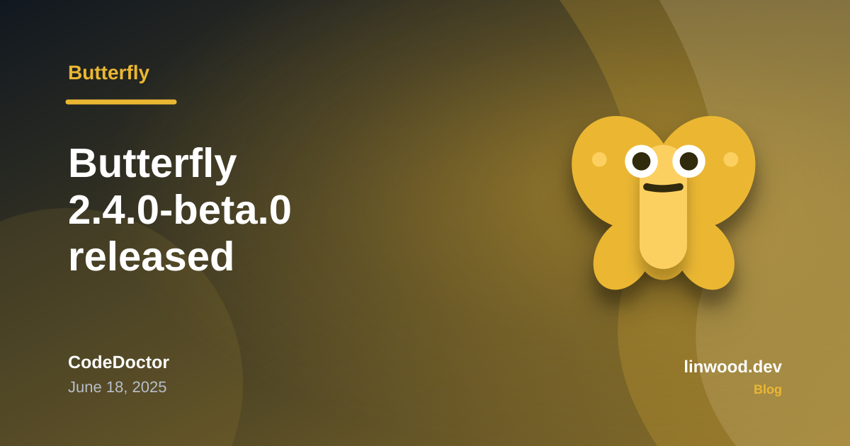 Fromsoftware Butterfly Butterfly 2.4.0-beta.0 released